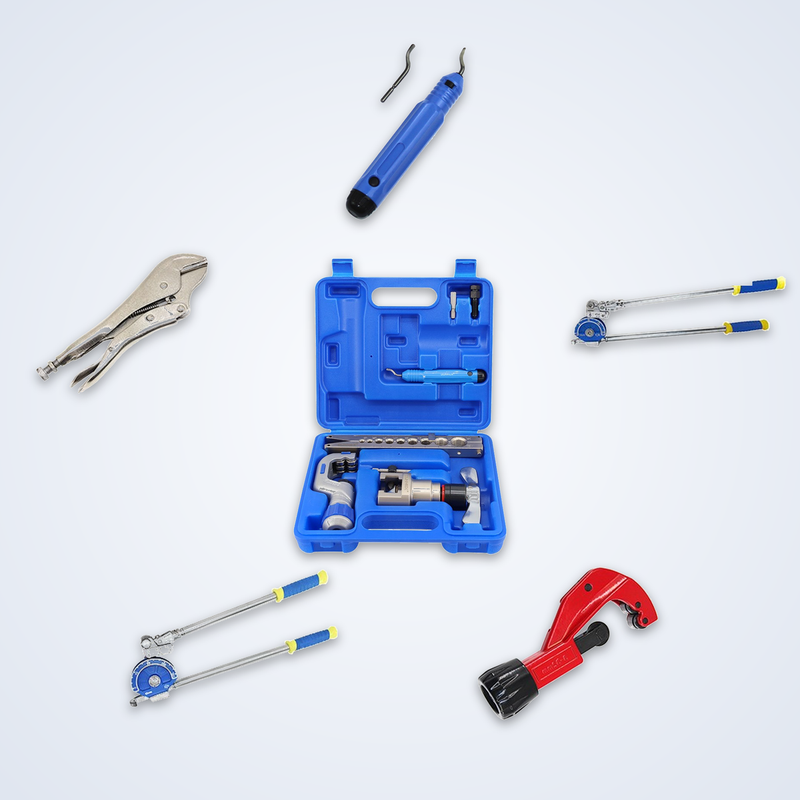 Tube tools from Islepath — bender, cutter, expander, flaring tool